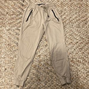Khaki Mens Joggers Under Armour